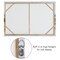 Americanflat Canvas Wall Art Featuring Beige, Brown, Blue and White Tones with Hand-Painted Accents and Gold Foil - Gallery Wrap - Landscape Wall Art